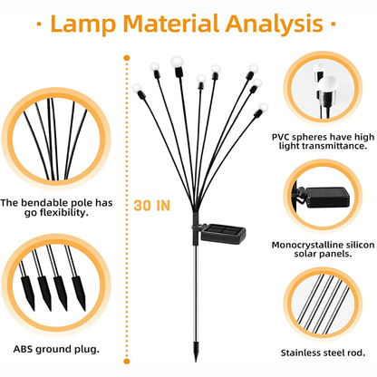 CARINA - Väderbeständig LED-trädgårdslampa med Solpanel