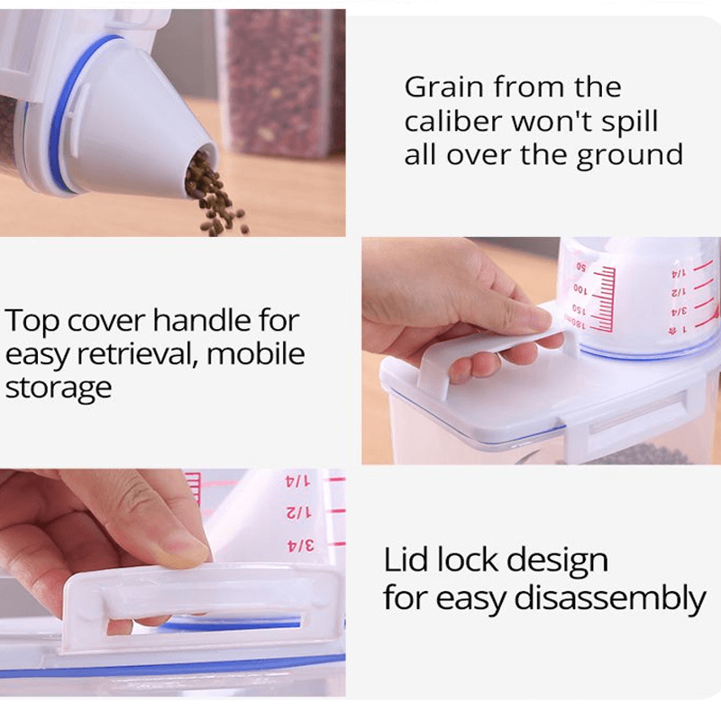 MAGNUS - Multifunktionell Plastbehållare med Mätkopp