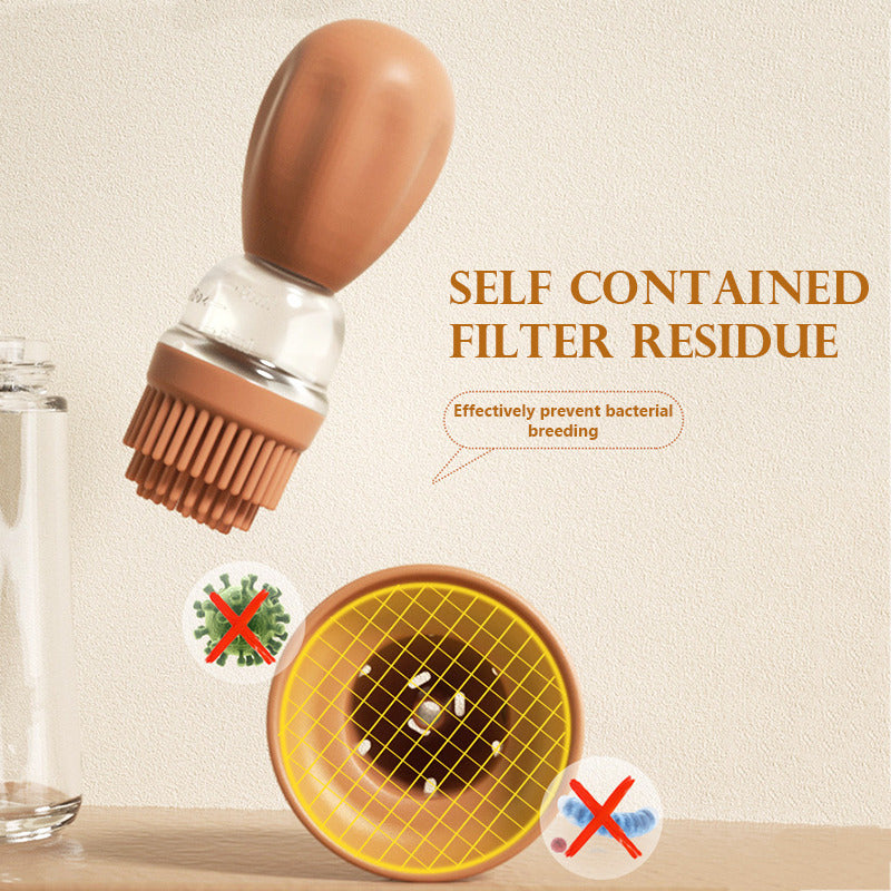 GUSTAV - Droppfri Oljebehållare med Stekborste