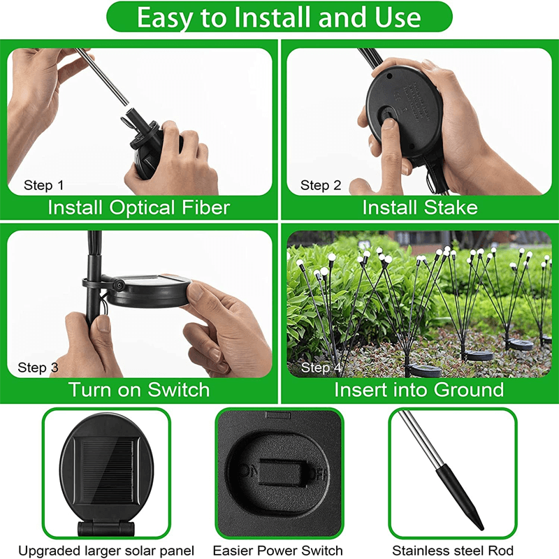 CARINA - Väderbeständig LED-trädgårdslampa med Solpanel