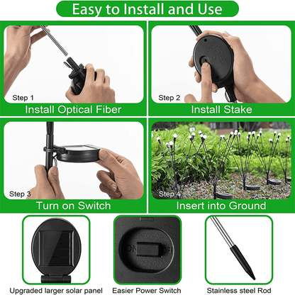 CARINA - Väderbeständig LED-trädgårdslampa med Solpanel