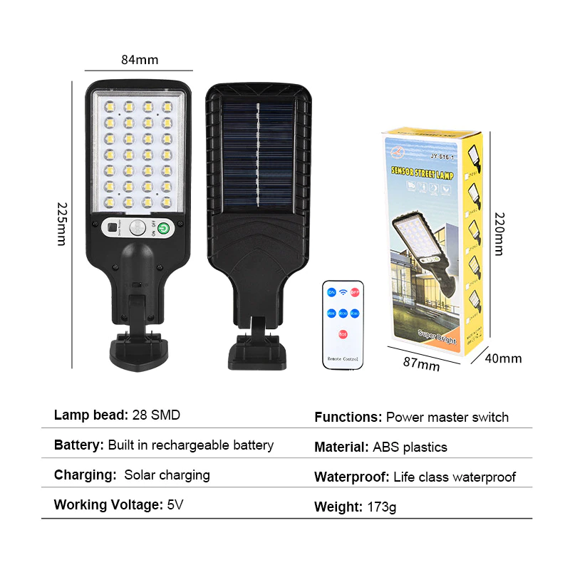 FELIX - Solcellsvägglampa med Rörelsesensor för Utomhusbruk