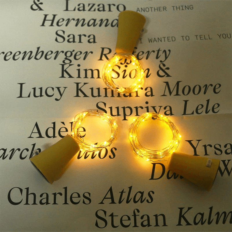 ALEXANDER - Dekorativ Solcellsljussträng för Glasflaskor