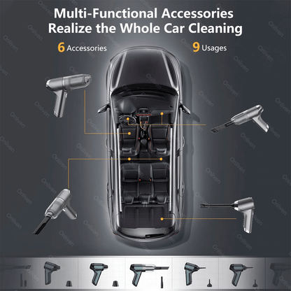 ÅSA - Handhållen Sladdlös Dammsugare för Daglig Rengöring 12000PA