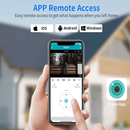 ELLA - Smart 8MP WiFi PTZ-kamera med Rörelsedetektering och Zoomfunktion