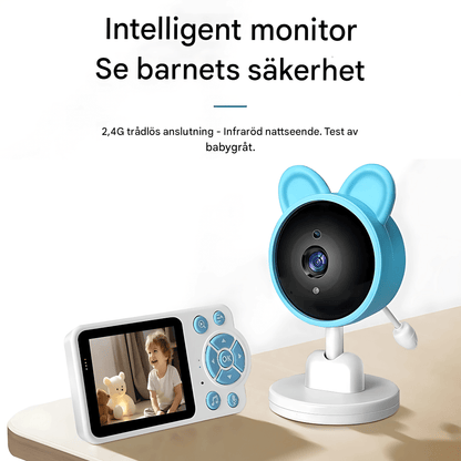 LullaView – Smart Babyvakt med Nattseende, Temperaturövervakning & Trådlös Anslutning