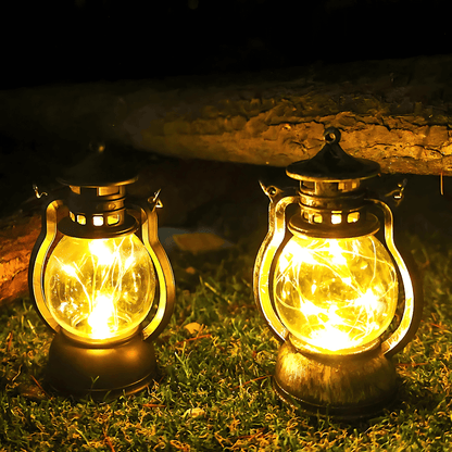 KRISTIN – Retro Bärbar Nattlampa för Camping, Trädgård & Festlig Dekoration