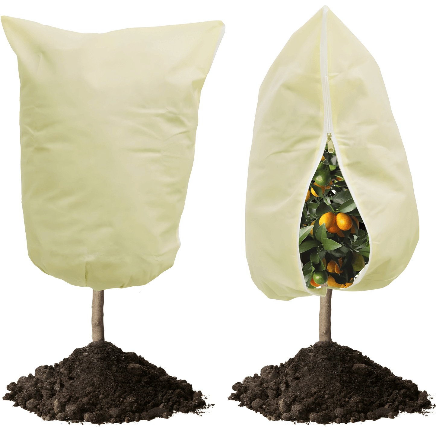 ELIN – Multifunktionellt Växtskydd med Dragkedja, Andningsbart Material & Justerbar Storlek