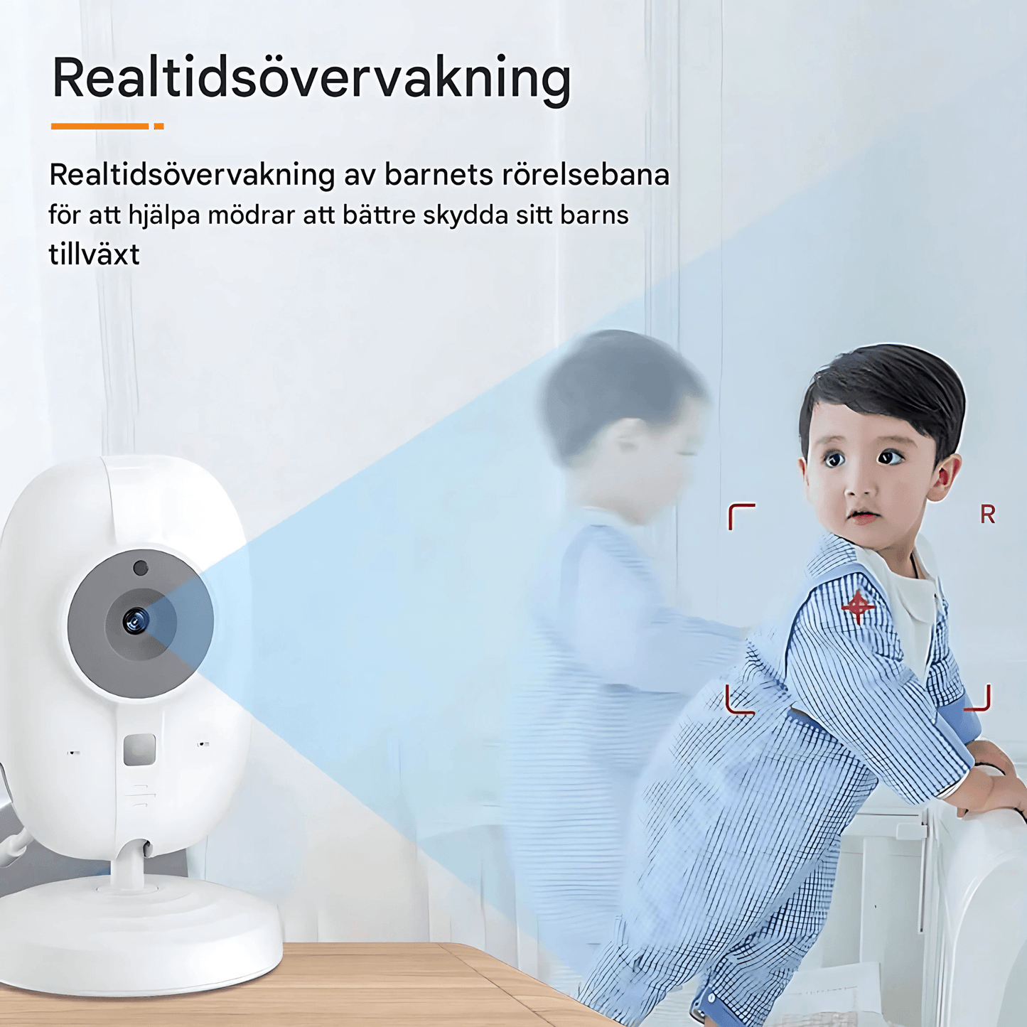 NurturaView – Trådlös Babyvakt med 3.5” Skärm, Nattkamera & Tvåvägsljud