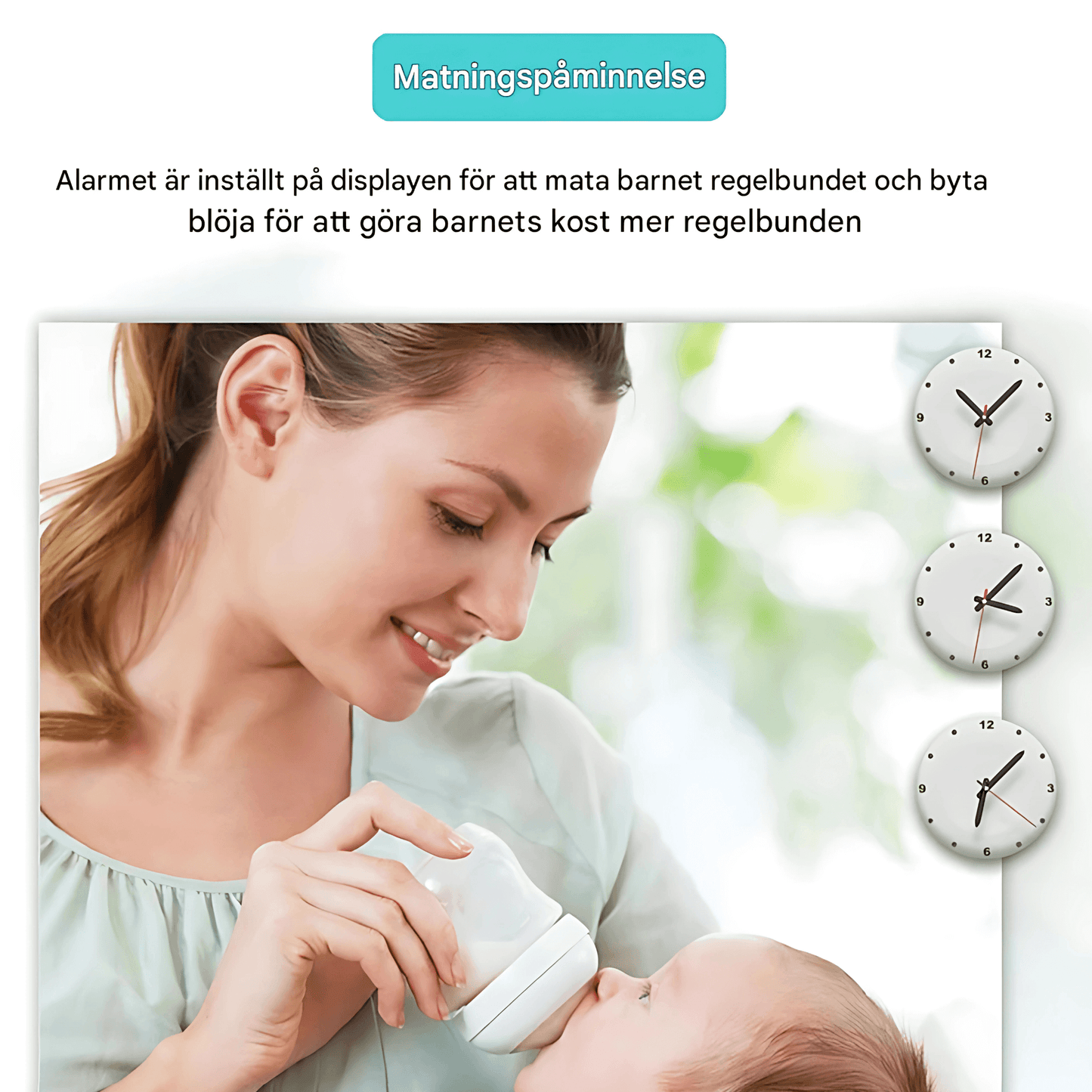 NurturaView – Trådlös Babyvakt med 3.5” Skärm, Nattkamera & Tvåvägsljud