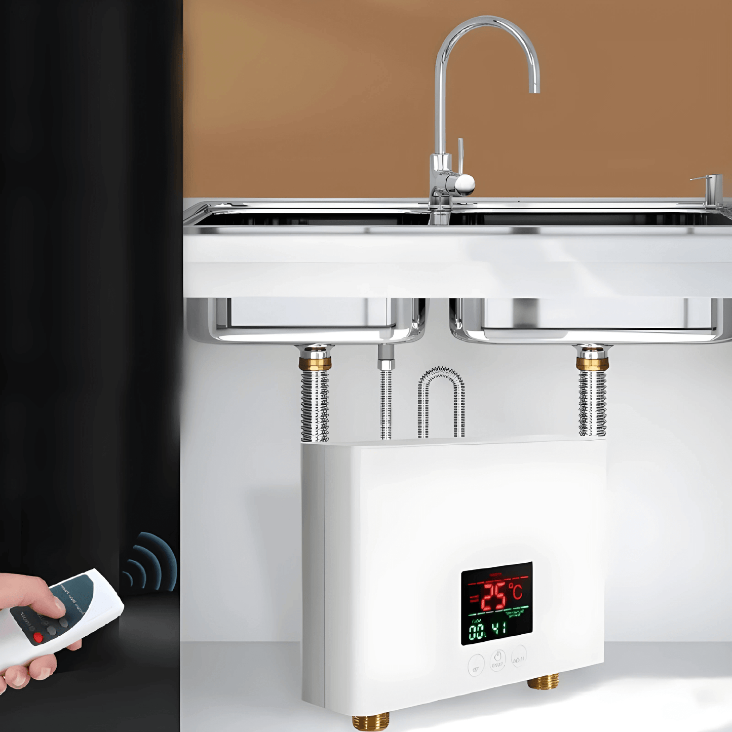 ELDA – Väggmonterad Varmvattenberedare 5500W för Badrum & Kök