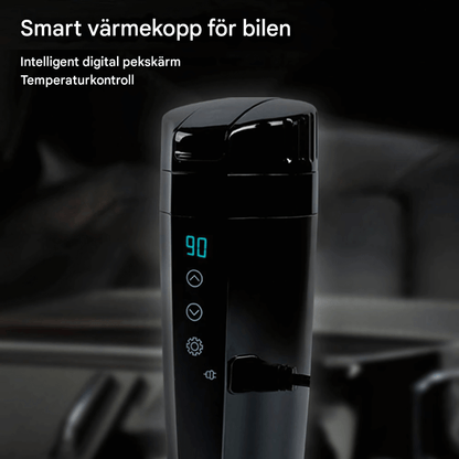 ALMA – Smart Bilmugg med Touchkontroll, LCD-display & Portabel Värmehållning