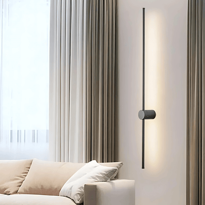 JONAS – Svart & Guld LED Vägglampa med 360° Rotation, Modern Inomhusbelysning för Vardagsrum och Sovrum