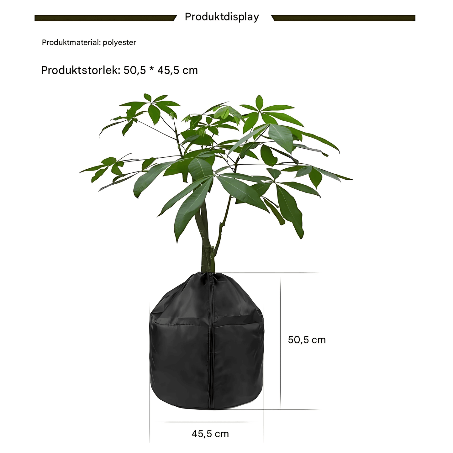 ALVIN – Isolerande Växtskydd med Dragkedja & Justerbar Snodd för Trädgård och Fruktträd