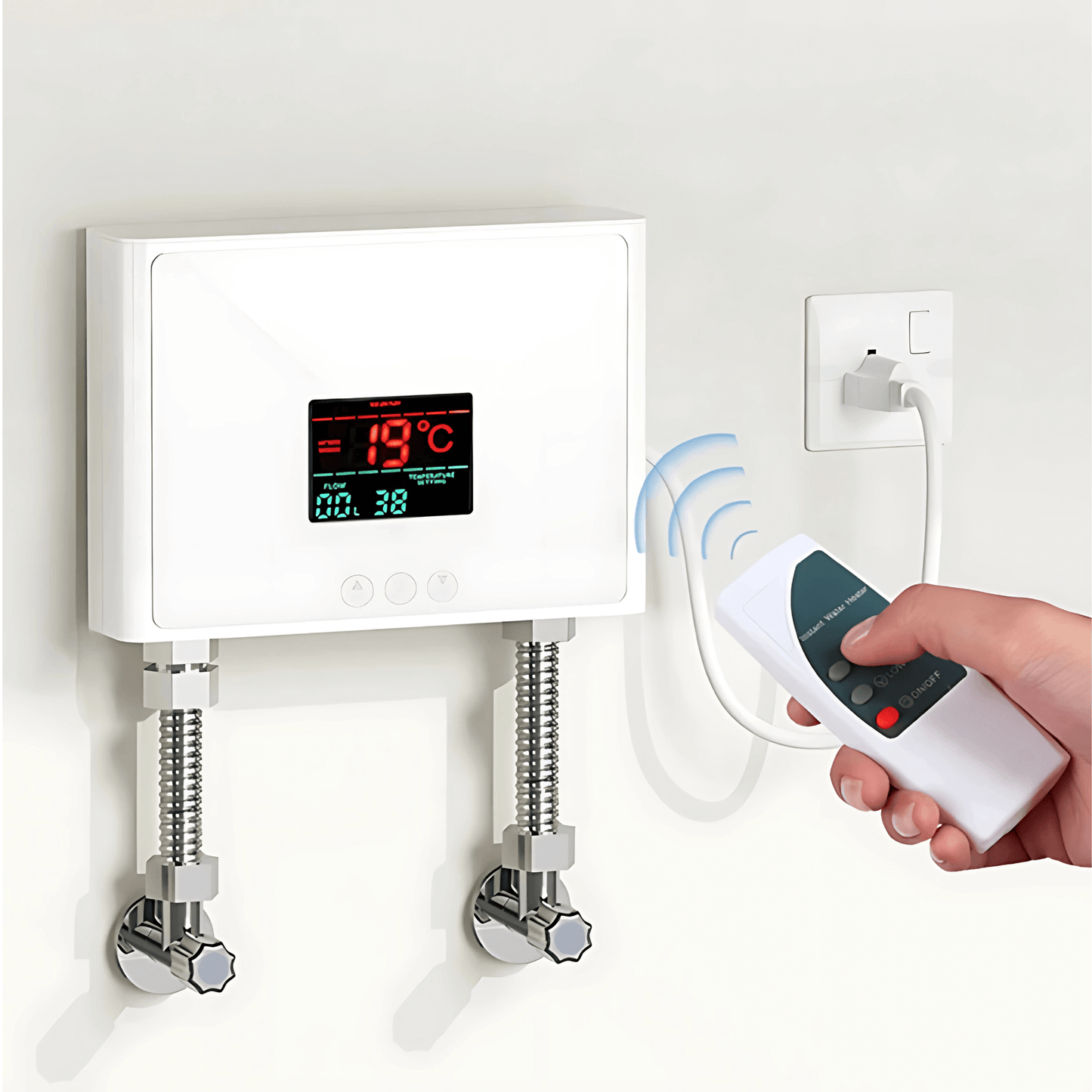 ELDA – Väggmonterad Varmvattenberedare 5500W för Badrum & Kök