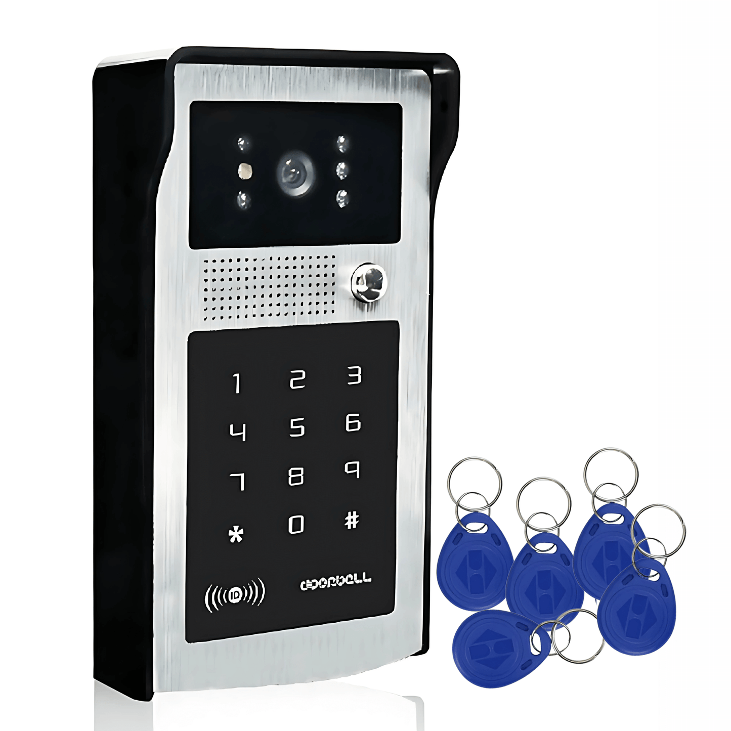 EntryGuard – Smart Trådlös Dörrklocka med Kamera, Kodlås & APP-anslutning för Hem och Villa