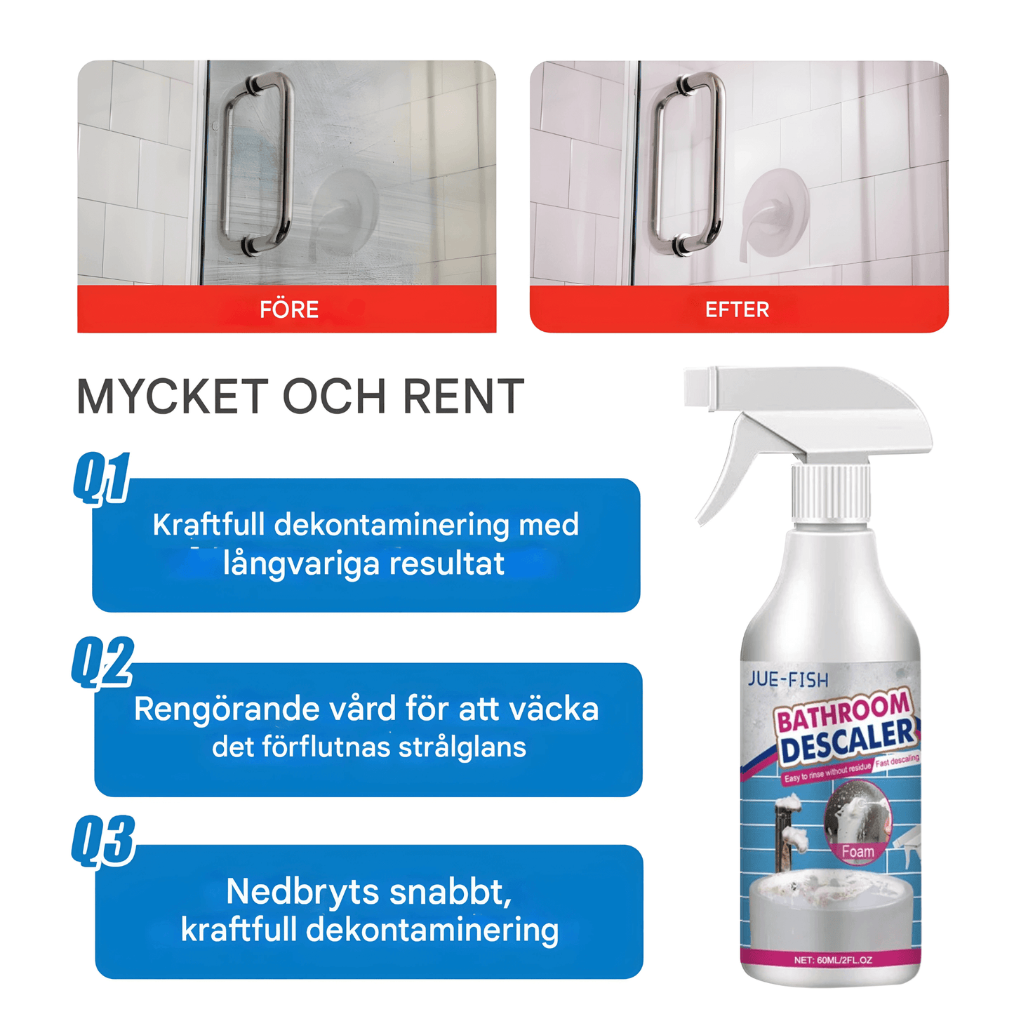MARCO – 60 ml Badrumsavkalkare med Skonsam Formulering & Snabb Rengöring