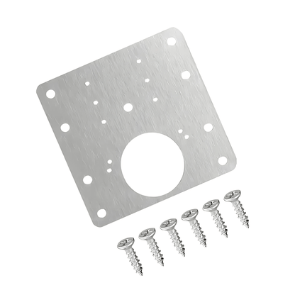 ARON – Rostfri Gångjärnsreparationsplatta med Skruvar för Skåp, Lådor & Möbler