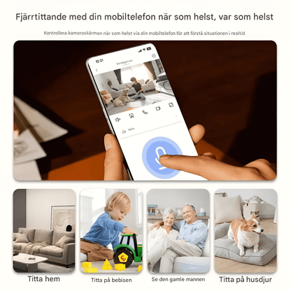 ViewMate – Trådlös WiFi Säkerhetskamera med 1080P HD, Nattläge & Tvåvägsljud