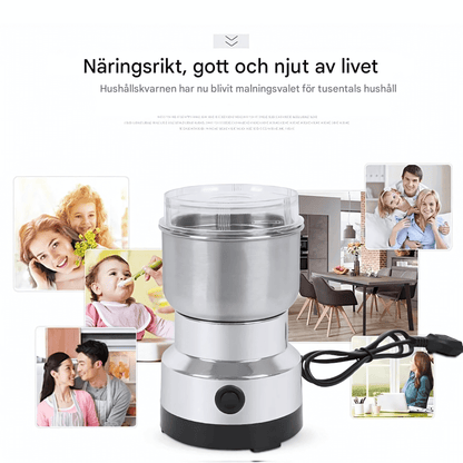 LIVIA – Elektrisk Mini-Kvarn för Kaffe, Kryddor & Babymat, Ultrafin Malning