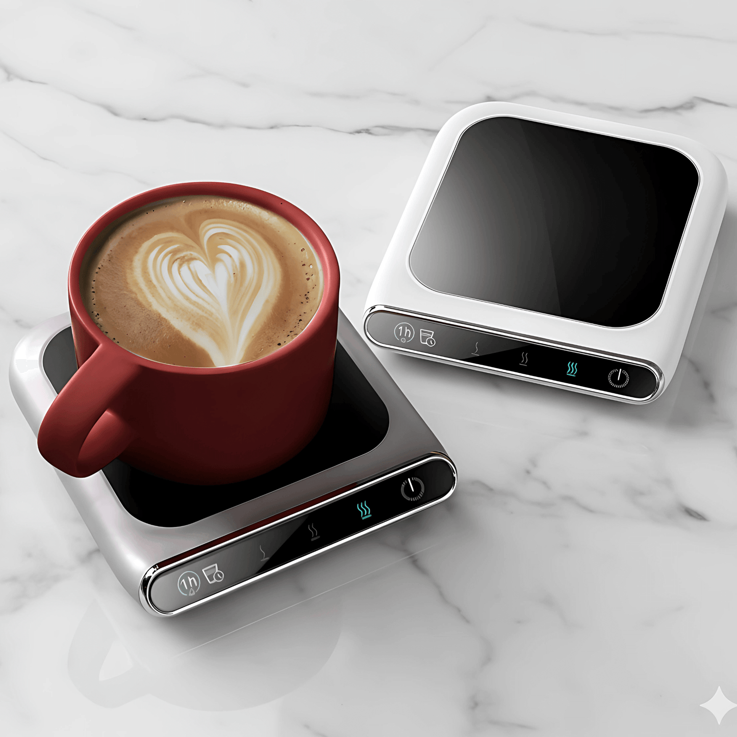 ALVA – Portabel Elektrisk Muggvärmare med  Justerbara Temperaturnivåer & USB-Ström