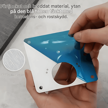 ARON – Rostfri Gångjärnsreparationsplatta med Skruvar för Skåp, Lådor & Möbler