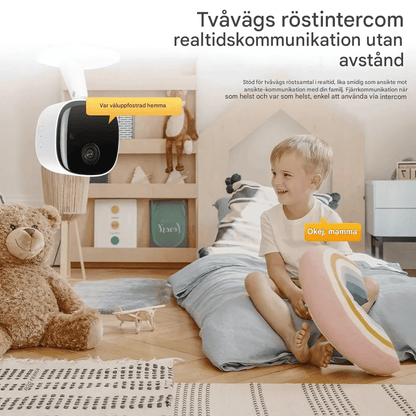 ViewMate – Trådlös WiFi Säkerhetskamera med 1080P HD, Nattläge & Tvåvägsljud