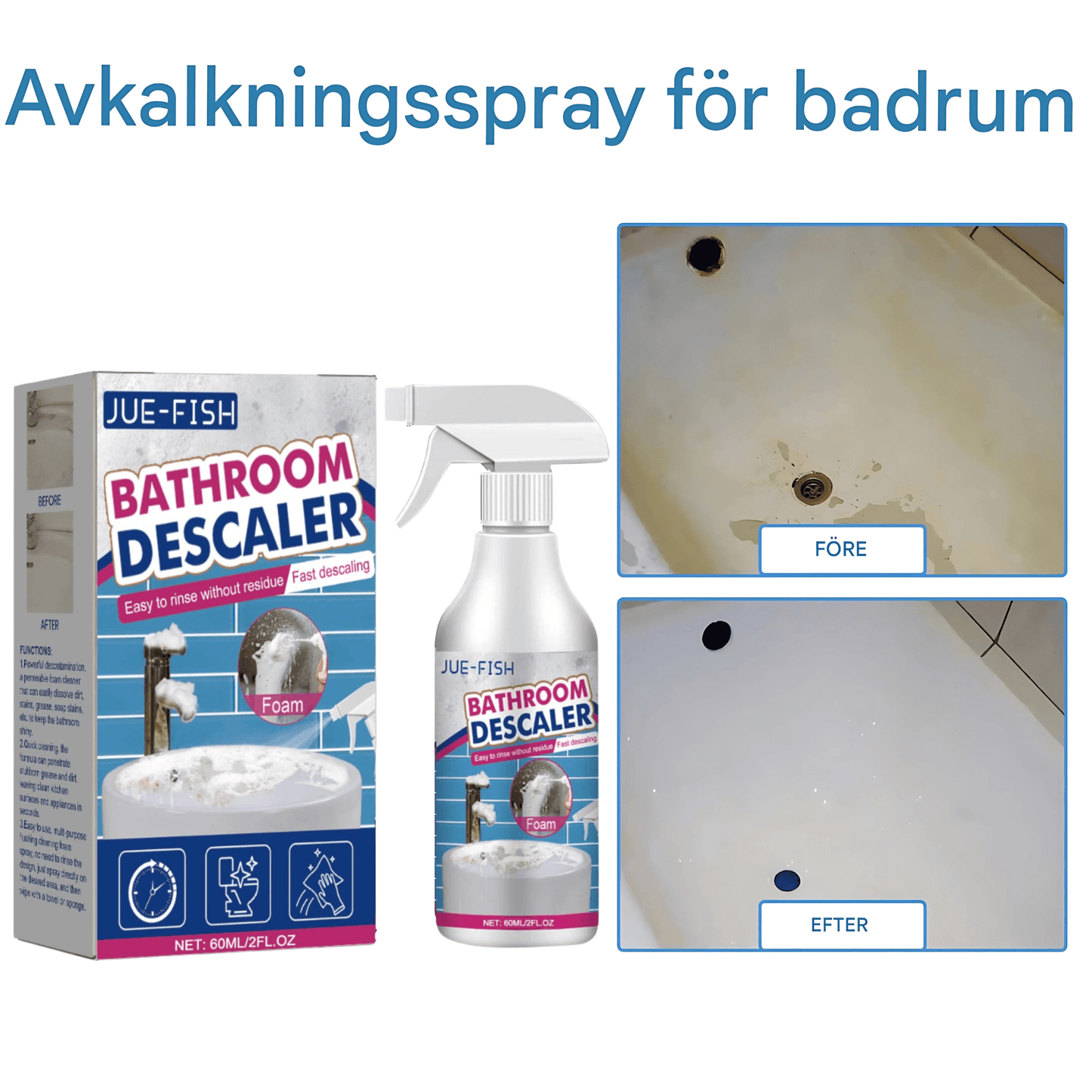 MARCO – 60 ml Badrumsavkalkare med Skonsam Formulering & Snabb Rengöring