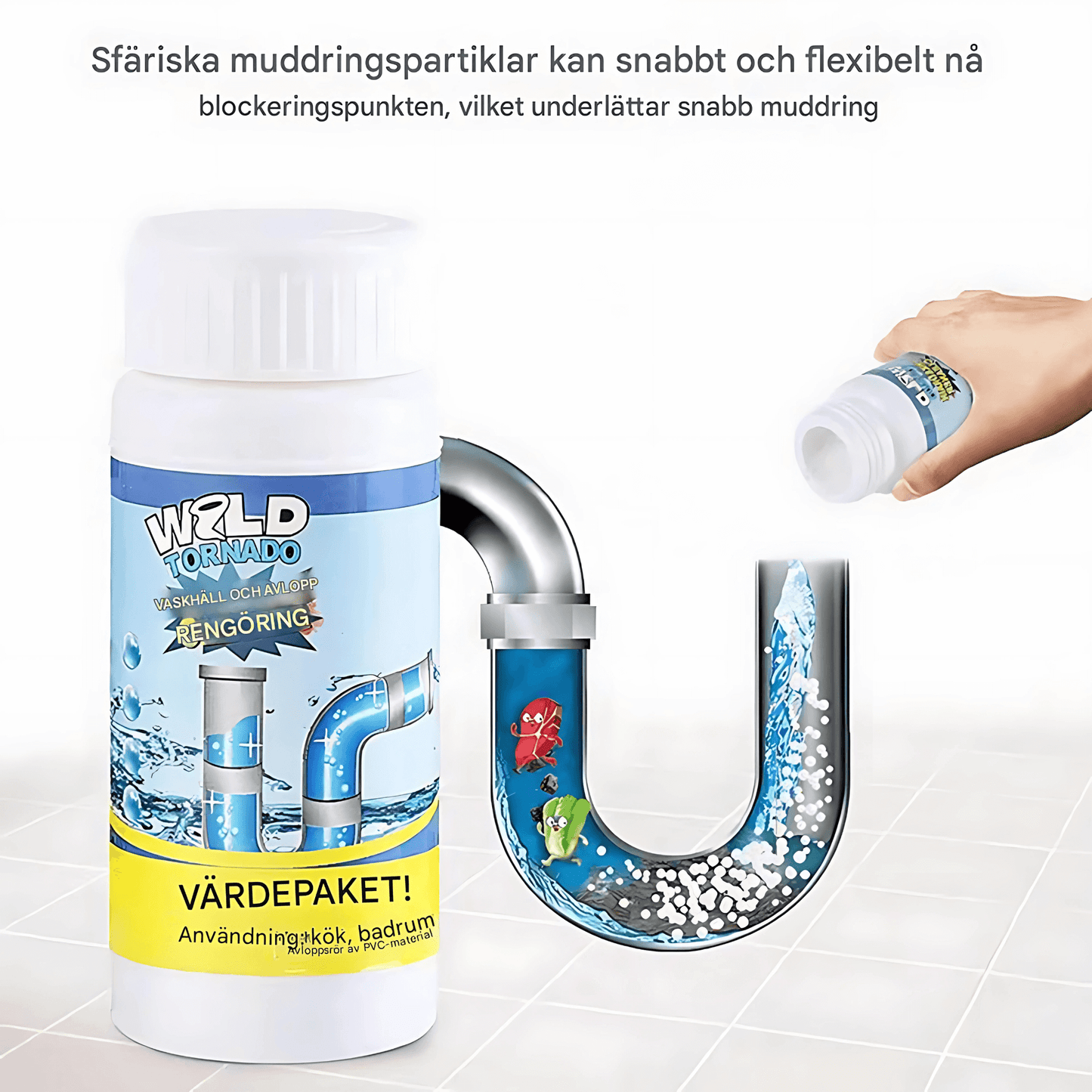 TORIA – Kraftfull Rör- & Diskbänkssanerare för Kök och Badrum