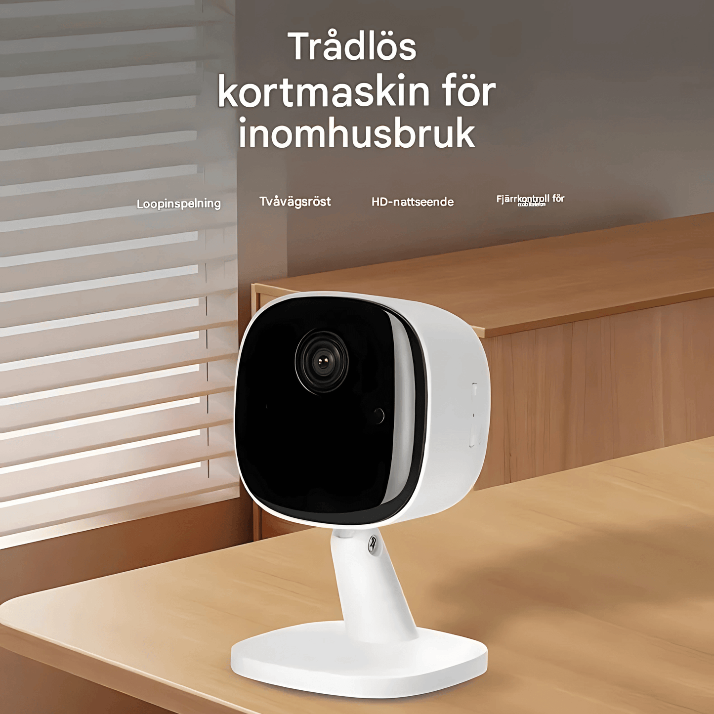 ViewMate – Trådlös WiFi Säkerhetskamera med 1080P HD, Nattläge & Tvåvägsljud