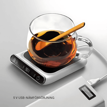 ALVA – Portabel Elektrisk Muggvärmare med  Justerbara Temperaturnivåer & USB-Ström