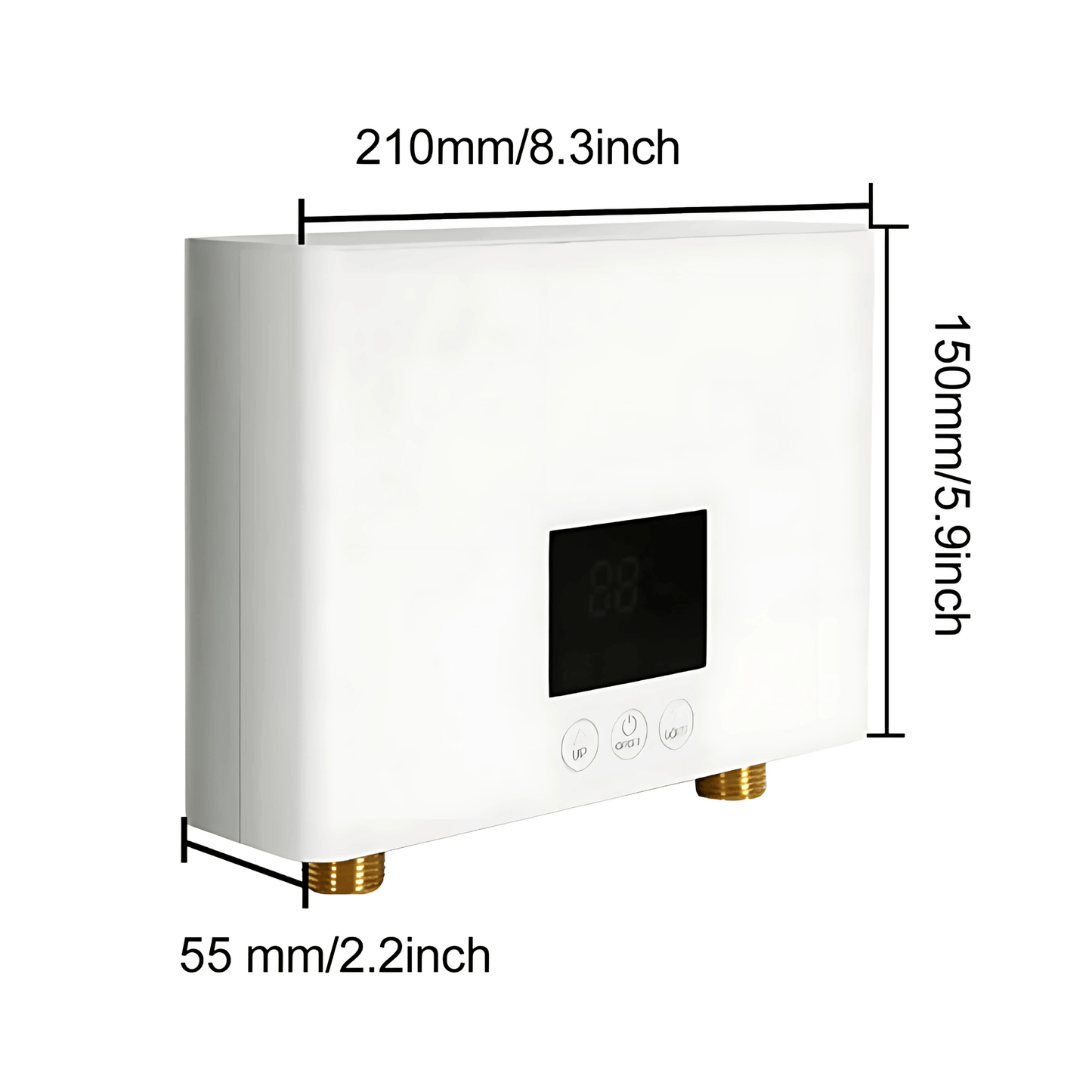 ELDA – Väggmonterad Varmvattenberedare 5500W för Badrum & Kök