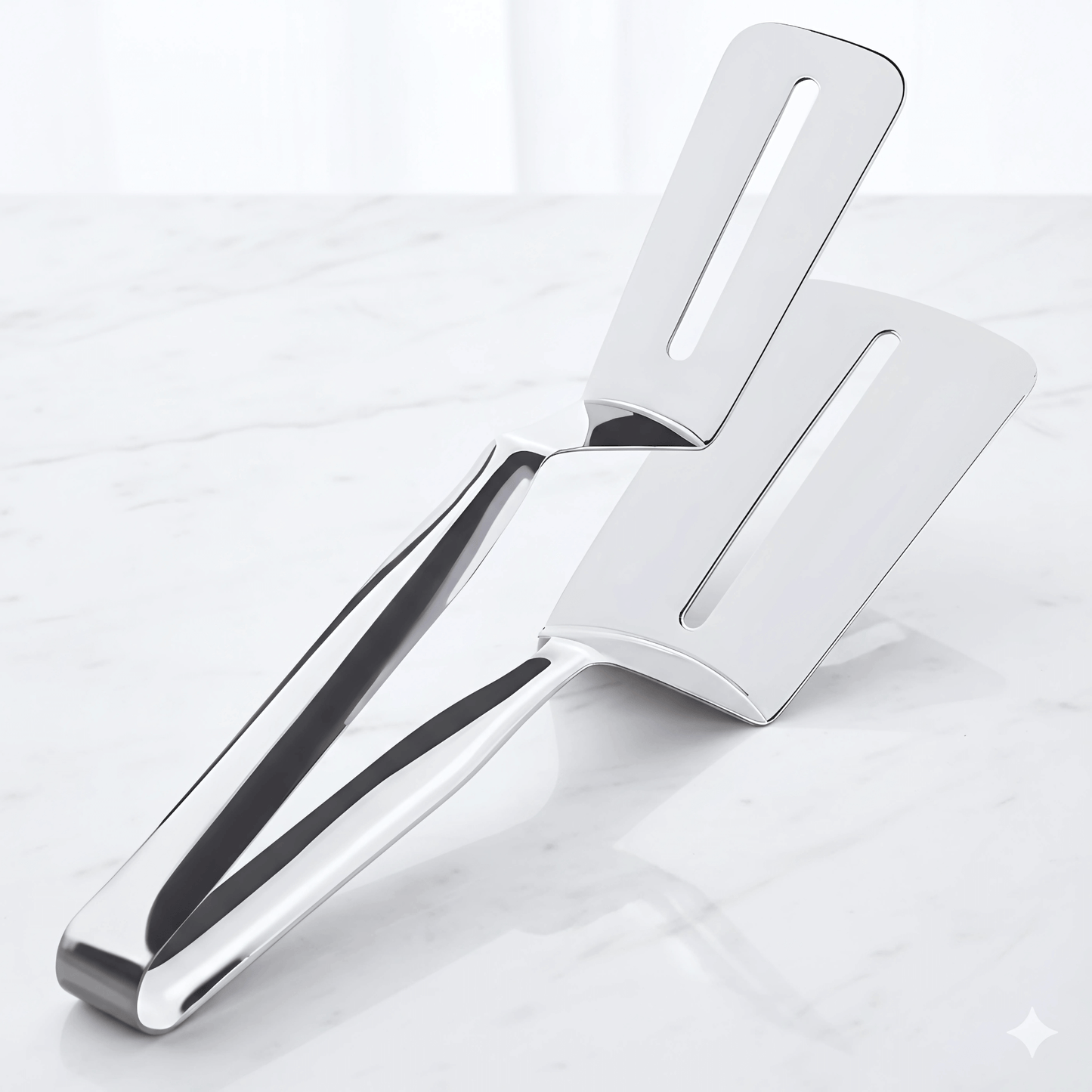 OSKAR – Multifunktionell Rostfri Mat- & Grilltång för Stek, Bröd & Fisk