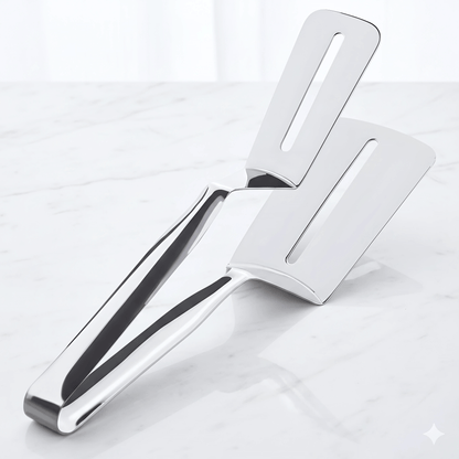 OSKAR – Multifunktionell Rostfri Mat- & Grilltång för Stek, Bröd & Fisk