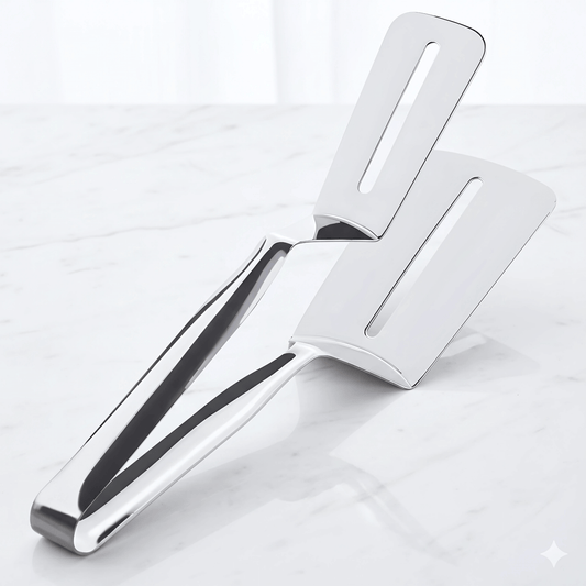 OSKAR – Multifunktionell Rostfri Mat- & Grilltång för Stek, Bröd & Fisk