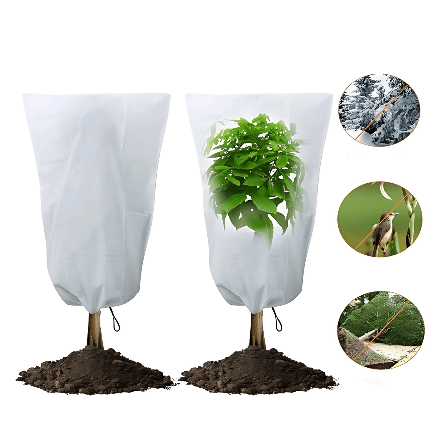 ELIN – Multifunktionellt Växtskydd med Dragkedja, Andningsbart Material & Justerbar Storlek