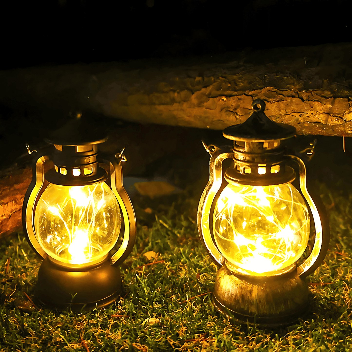 KRISTIN – Retro Bärbar Nattlampa för Camping, Trädgård & Festlig Dekoration