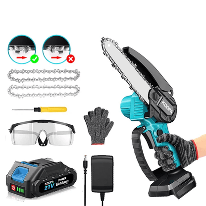 ALBIN - Sladdlös Minikedjesåg med 2000 mAh Batteri för Effektiv Träkapning