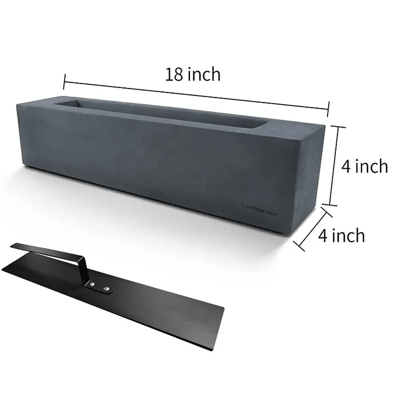 MAJA - Portabel Bordsbaserad Dekorativ Eldstad med Låga för Hemmet