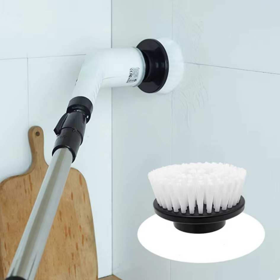 KEVIN - 9-i-1 Elektrisk Rengöringsborste Med Stav För Skonsam Städning