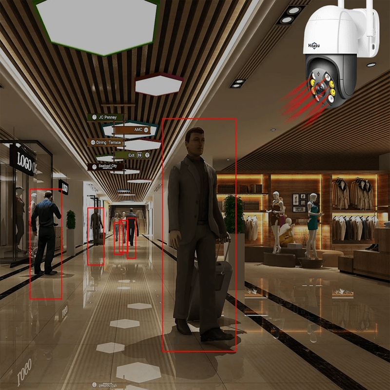 ELLA - Smart 8MP WiFi PTZ-kamera med Rörelsedetektering och Zoomfunktion