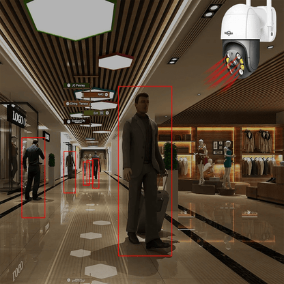 ELLA - Smart 8MP WiFi PTZ-kamera med Rörelsedetektering och Zoomfunktion