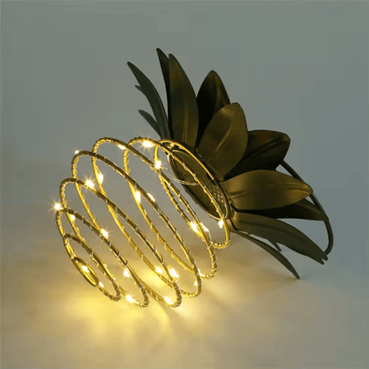 ASTRID - Ananasformade Solcellsdrivna Hängande Lampor med 600 mAh Batteri för Utomhusbruk