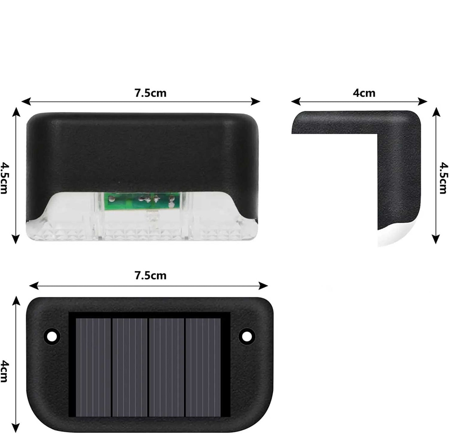 MATILDA - Vattentäta LED-solcellslampor för Trappor och Räcken Utomhus