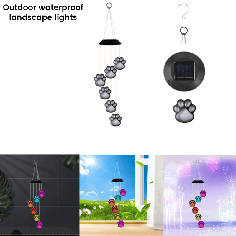 RASMUS - Tassavtryck Solcellsdriven Vindsnurra för Trädgårdsdekoration och Utomhusbruk