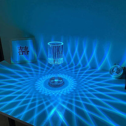 JONATHAN - Trådlöst Uppladdningsbart Nattljus i Kristall för Sovrummets Atmosfär