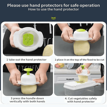 ANITA - Multifunktionell 12-i-1-Skivare och Rivare för Matlagning