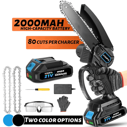 ALBIN - Sladdlös Minikedjesåg med 2000 mAh Batteri för Effektiv Träkapning
