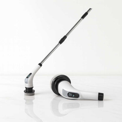 KEVIN - 9-i-1 Elektrisk Rengöringsborste Med Stav För Skonsam Städning