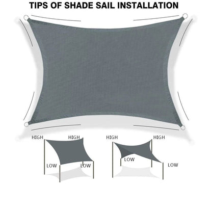 HARRY - UV-beständigt Rektangulärt Skuggtak för Utomhusbruk